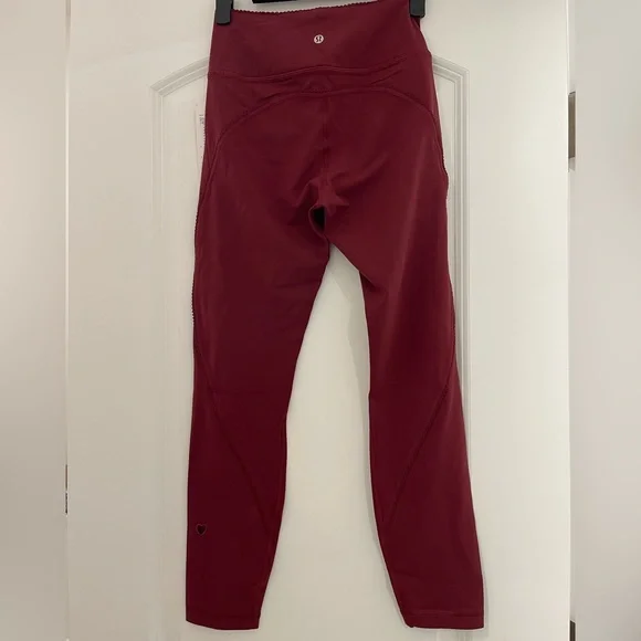 Lululemon Athletica Maroon Groove Pants - Picture 2 of 8